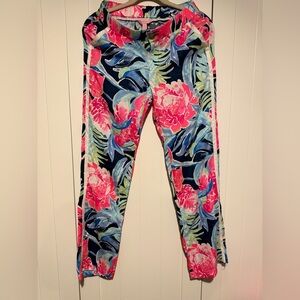 Lilly Pulitzer Women's Madeira Pant High Tide Navy Tropicolada Size 2